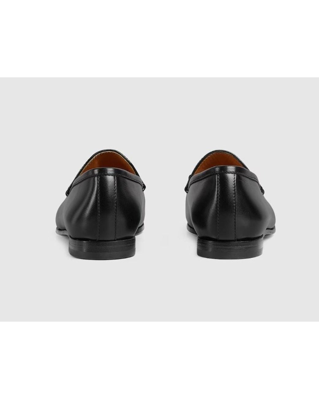 Gucci Black Jordaan Horsebit Loafers