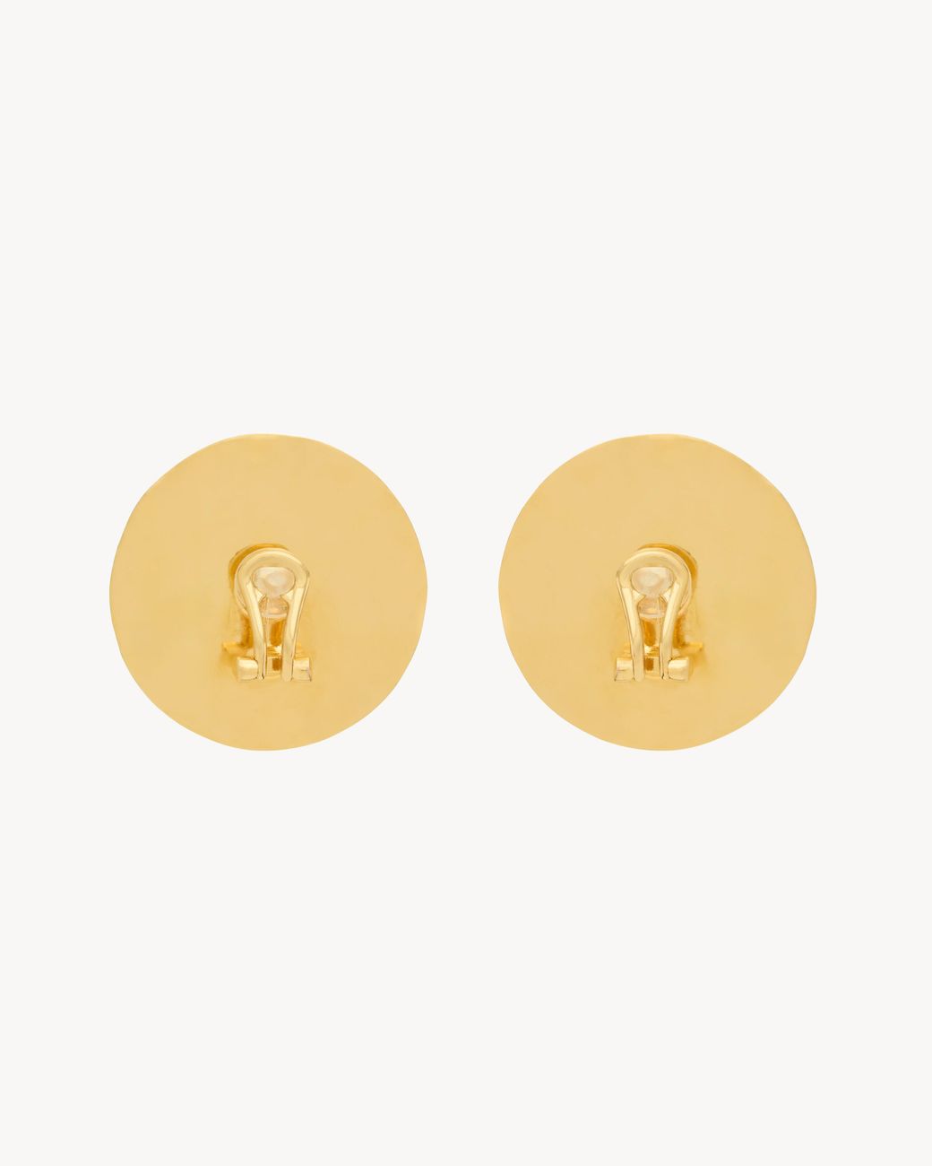 Saint Laurent Green Cabochon Earrings