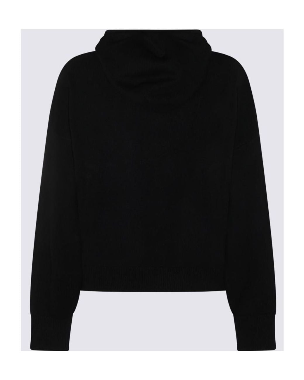 Antonelli Black Relaxed Hooded Sweater