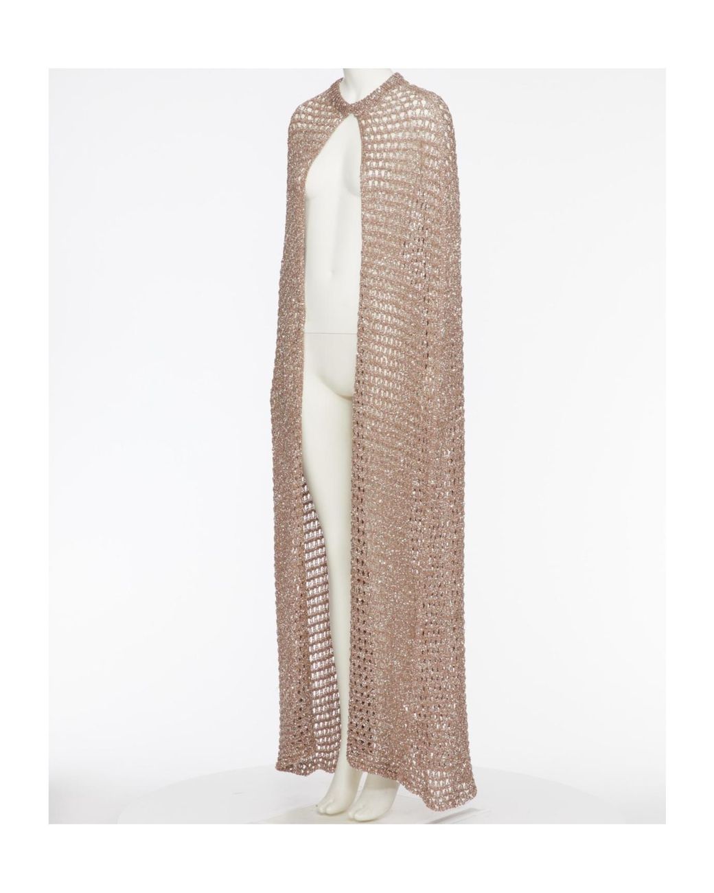 Valentino Natural Round Neck Cape