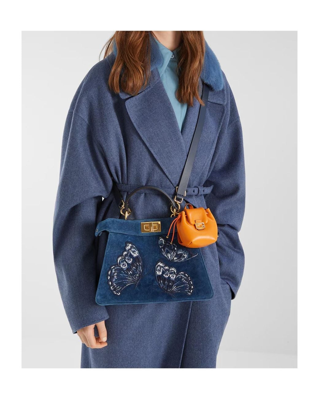 Fendi Orange Nano Backpack Charm