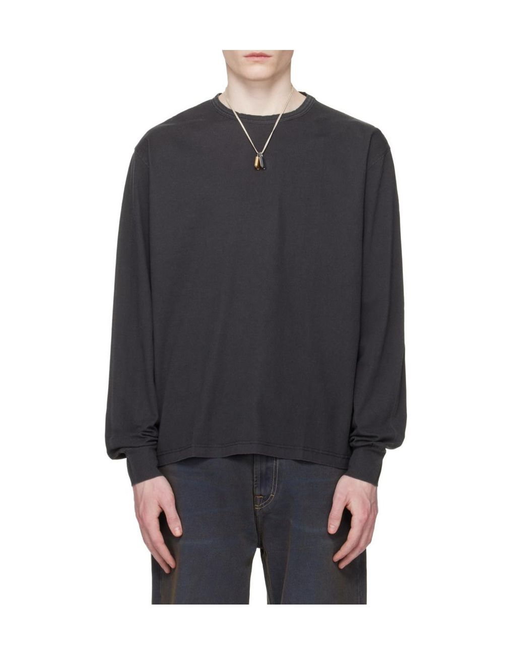 Our Legacy Black Cruise Fallen Angel Long-Sleeve T-Shirt for men
