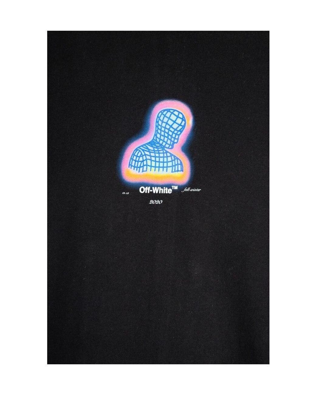 Off-White c/o Virgil Abloh Black Logo Printed Long-Sleeved T-Shirt for men