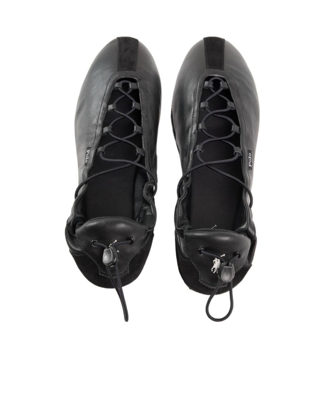 Polo Ralph Lauren Black Lace Ballet Flats