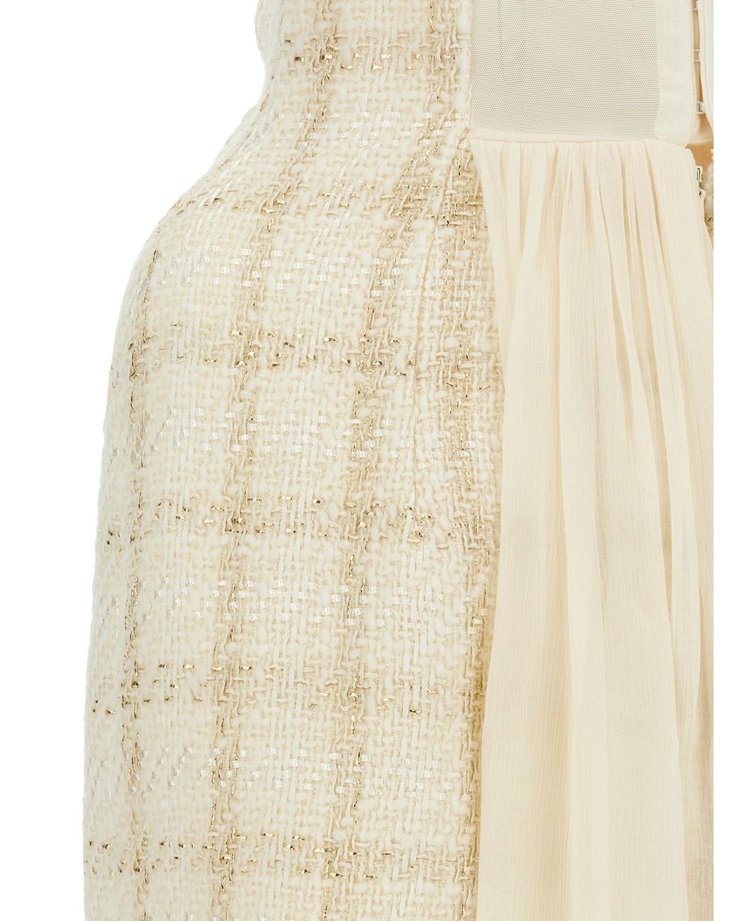 Elisabetta Franchi White Amphora Draped Mini Dress