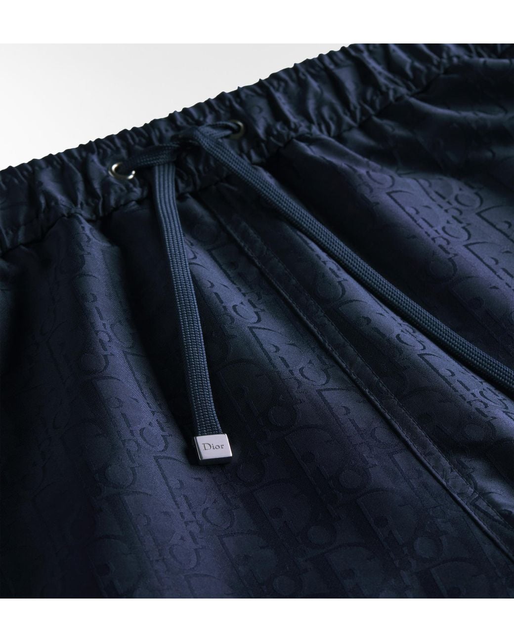 Dior Blue Iviera Oblique Swim Shorts for men