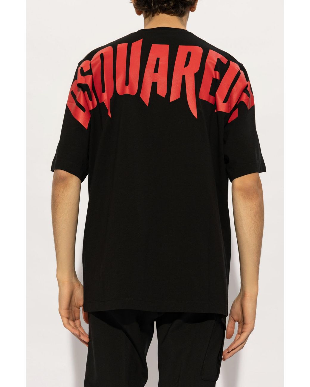 DSquared² Black Logo Printed Crewneck T-Shirt for men