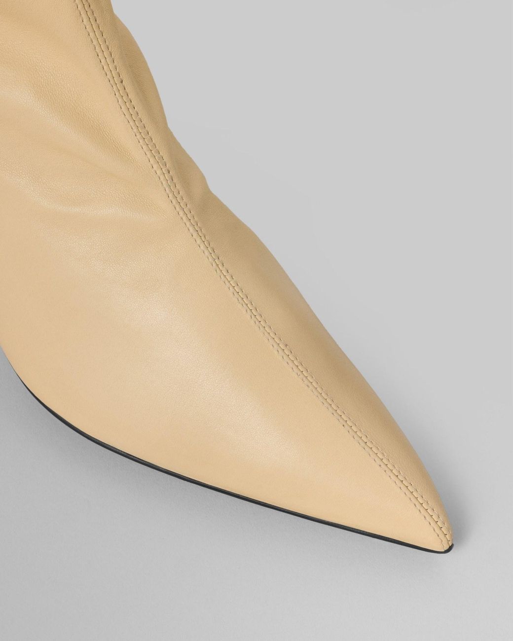 Céline Natural Shiny Leather Sock Booty