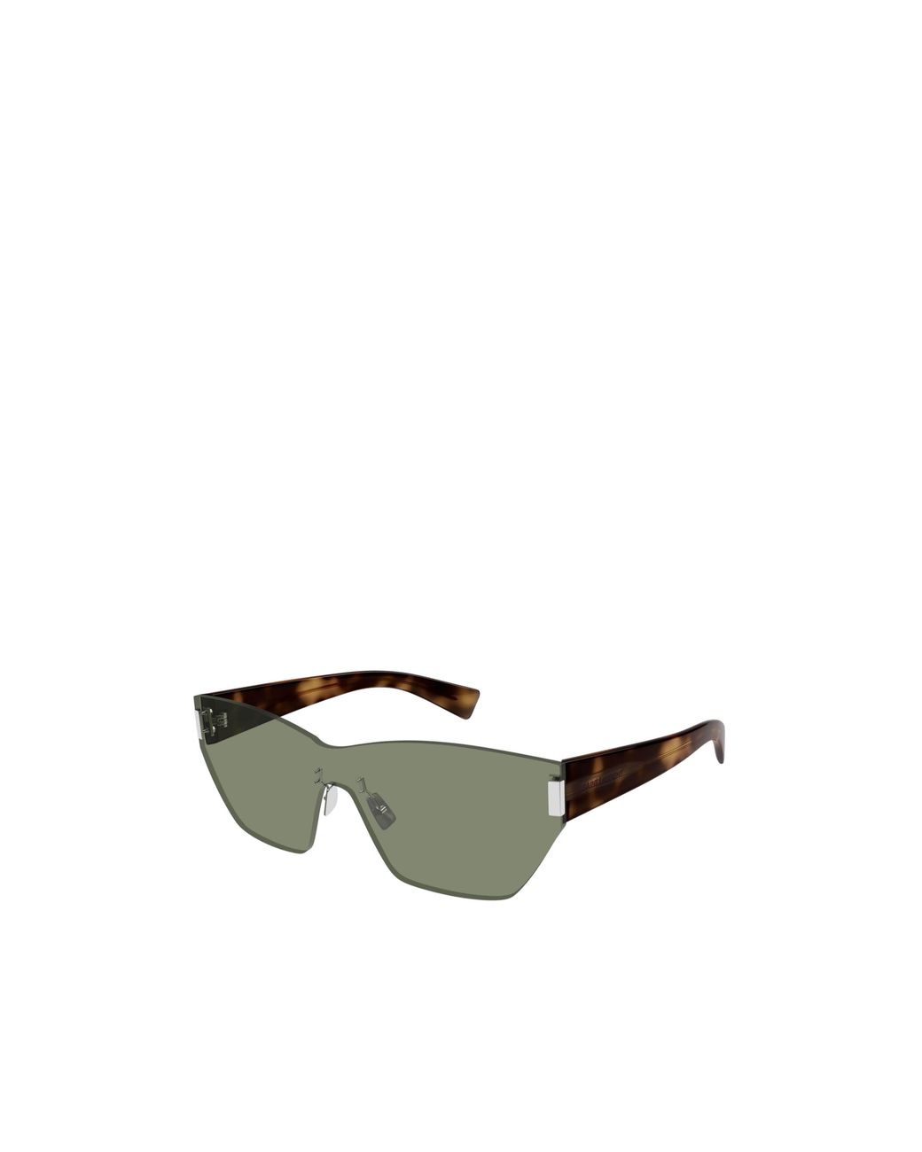 Saint Laurent Green Eyewear Rimless Oversize Frame Sunglasses