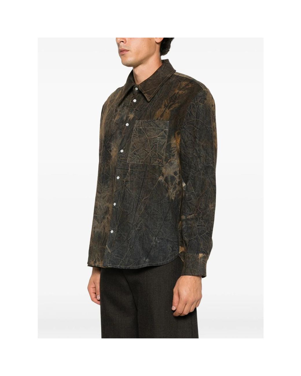 Séfr Green Long-Sleeved Shirt for men