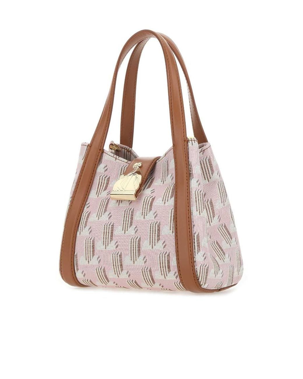 Lanvin Pink Small Printed Handbag
