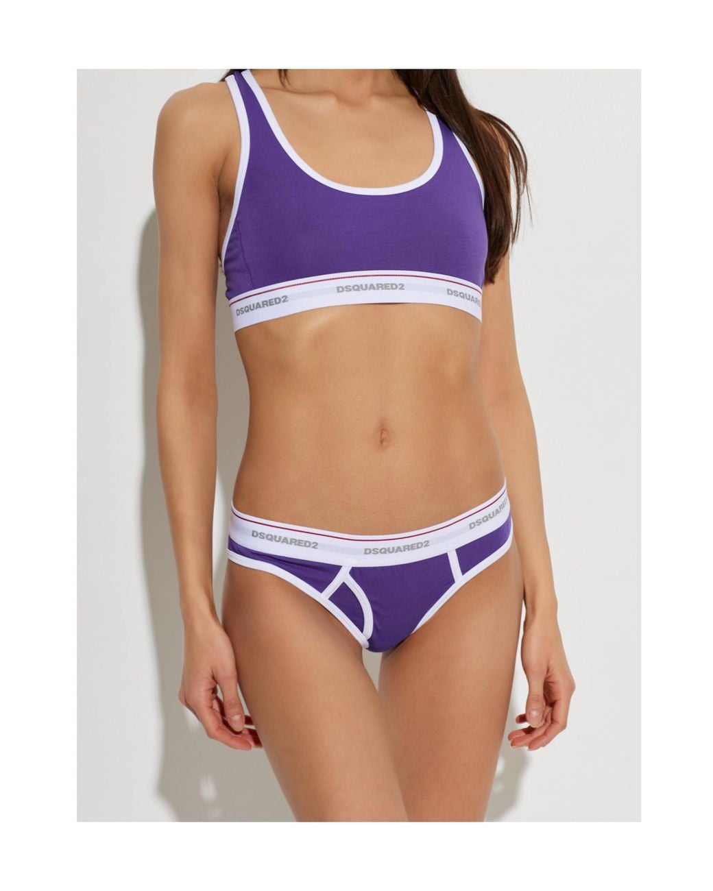 DSquared² Purple Sleeveless Top