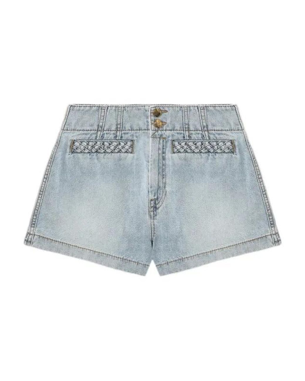 Zimmermann Blue Skylark Shorts