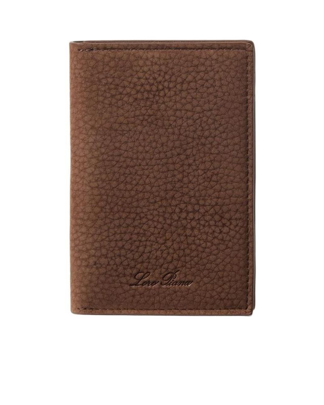 Loro Piana Brown Extra Bifold Cardholder for men