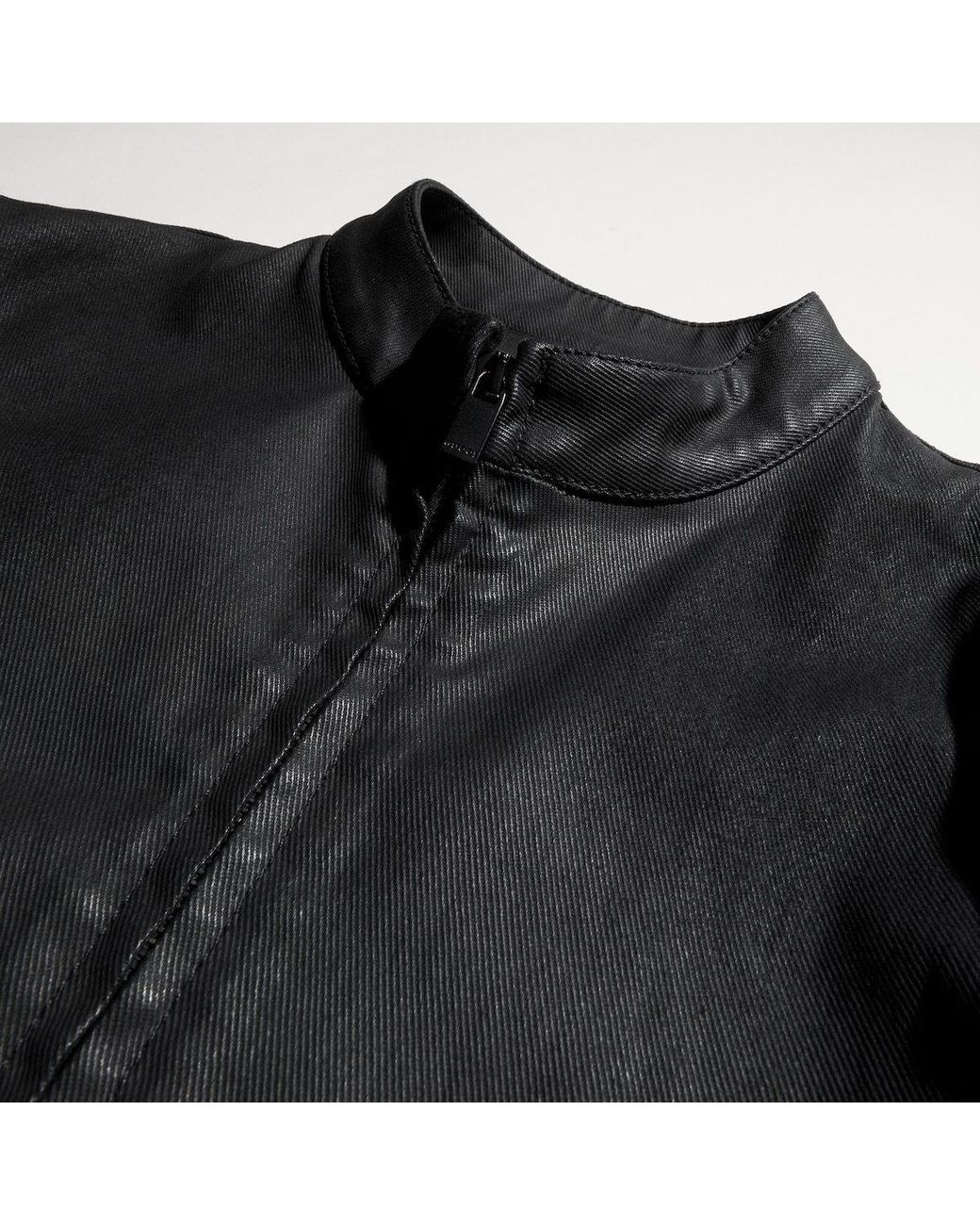 Gucci Black Coated Stretch Cotton Twill Denim Jacket for men
