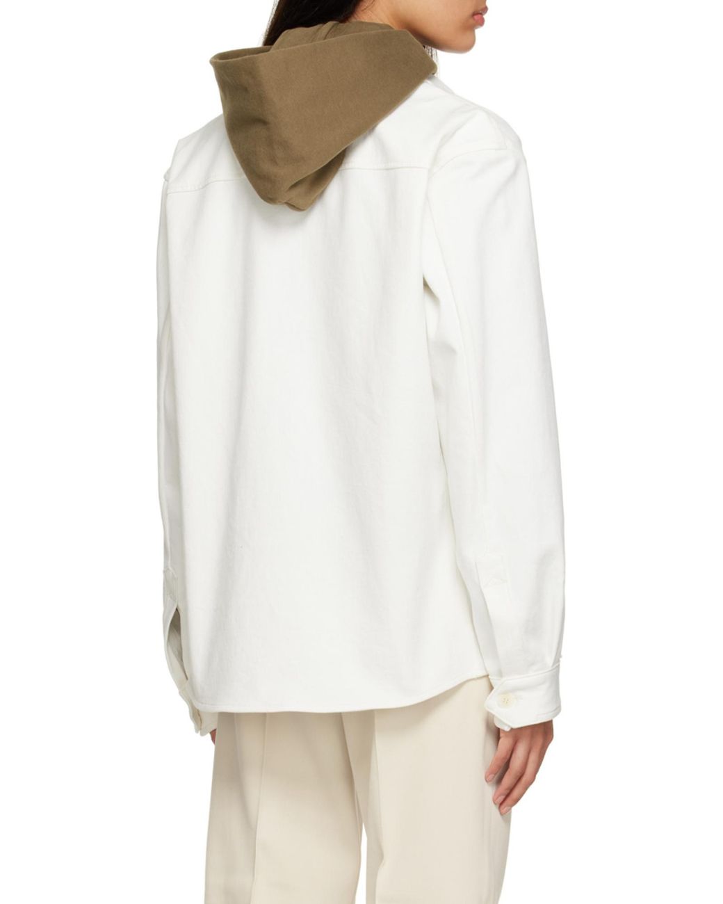 Zegna White Buttoned Long-Sleeved Shirt for men