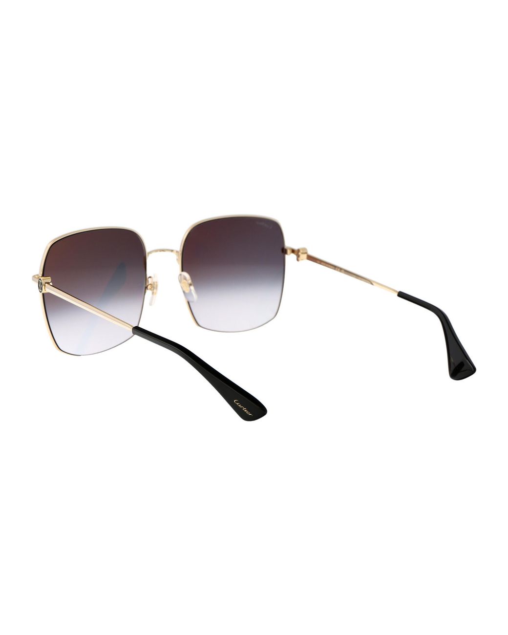 Cartier White Square Frame Sunglasses