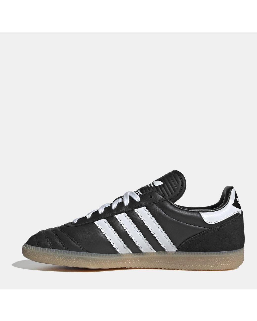 Adidas Originals Black Leather Sneakers for men