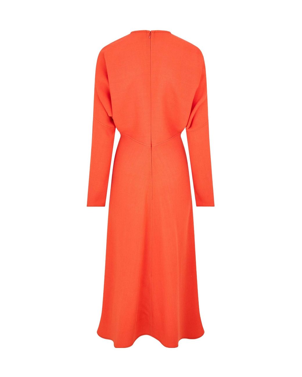 Victoria Beckham Red Dolman Midi Dress