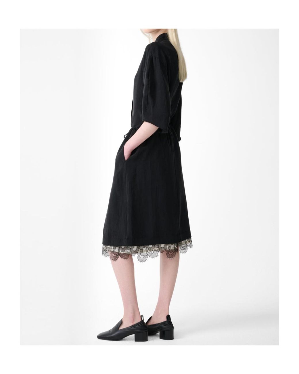 Studio Nicholson Black V-Neck Shirt