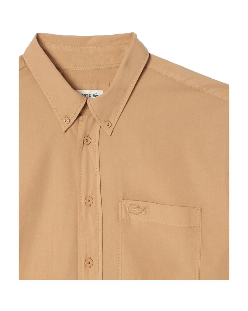 Lacoste Natural Button-Down Shirt for men