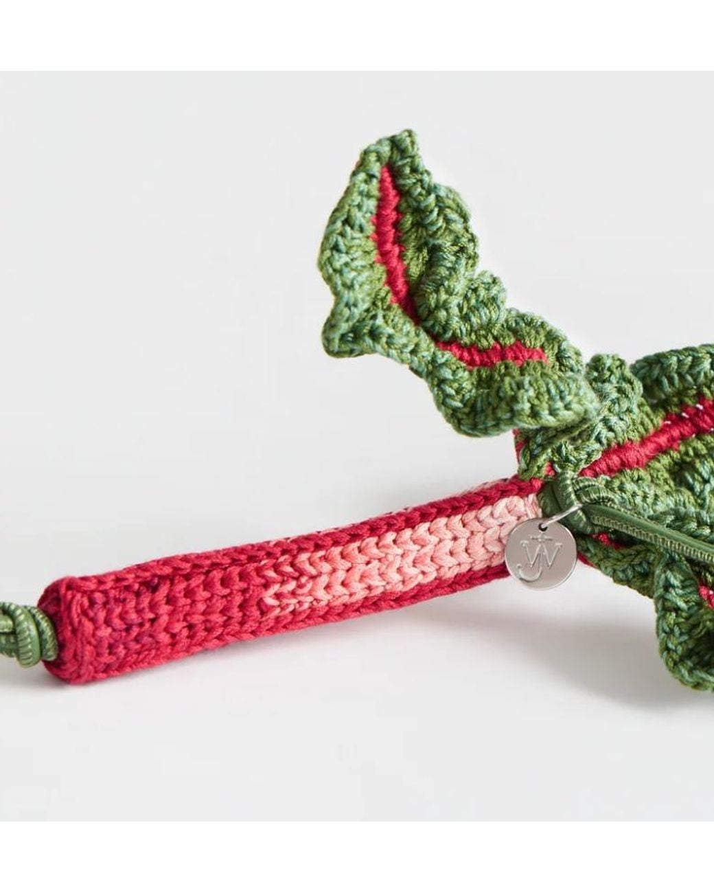 J.W. Anderson White Hand-Crocheted Rhubarb Charm for men