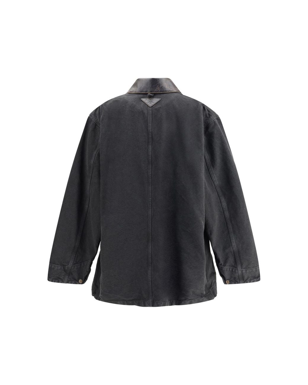 Prada Gray Long Sleeved Buttoned Jacket