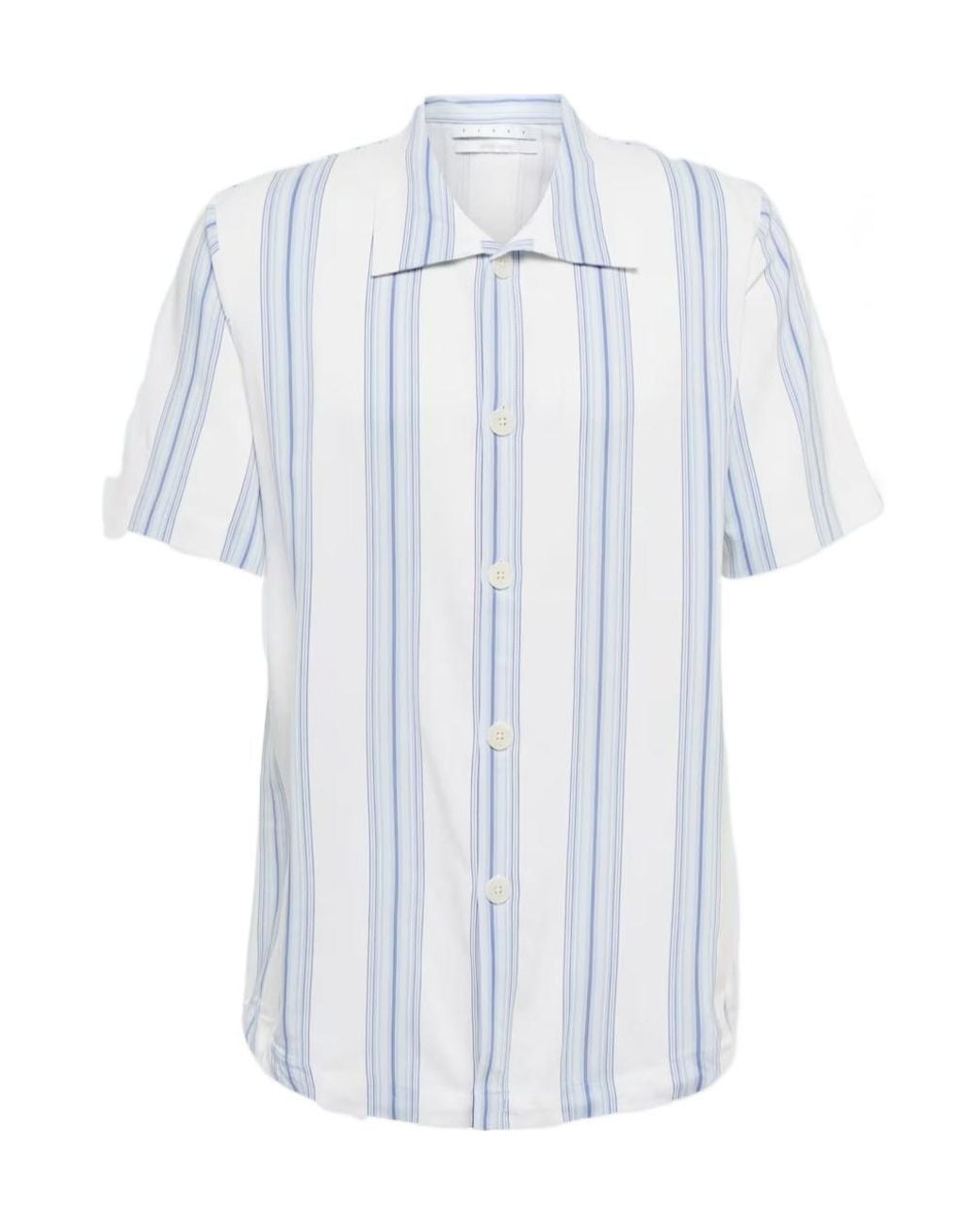RANRA White Skotta Striped Shirt for men