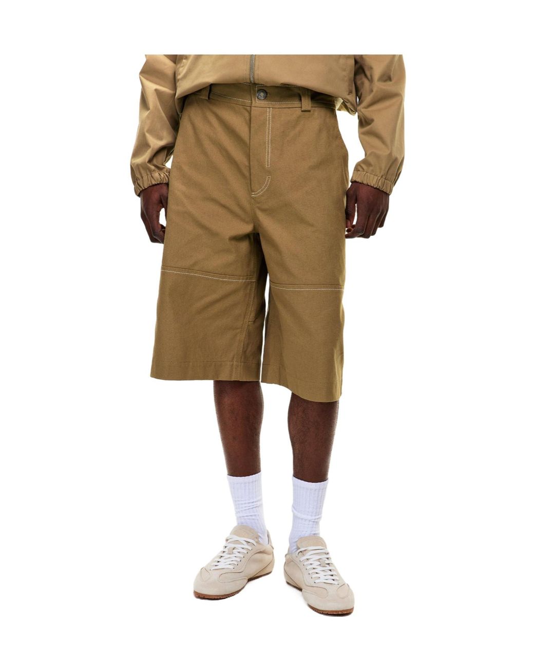 AMI Natural Durable Twill Shorts for men