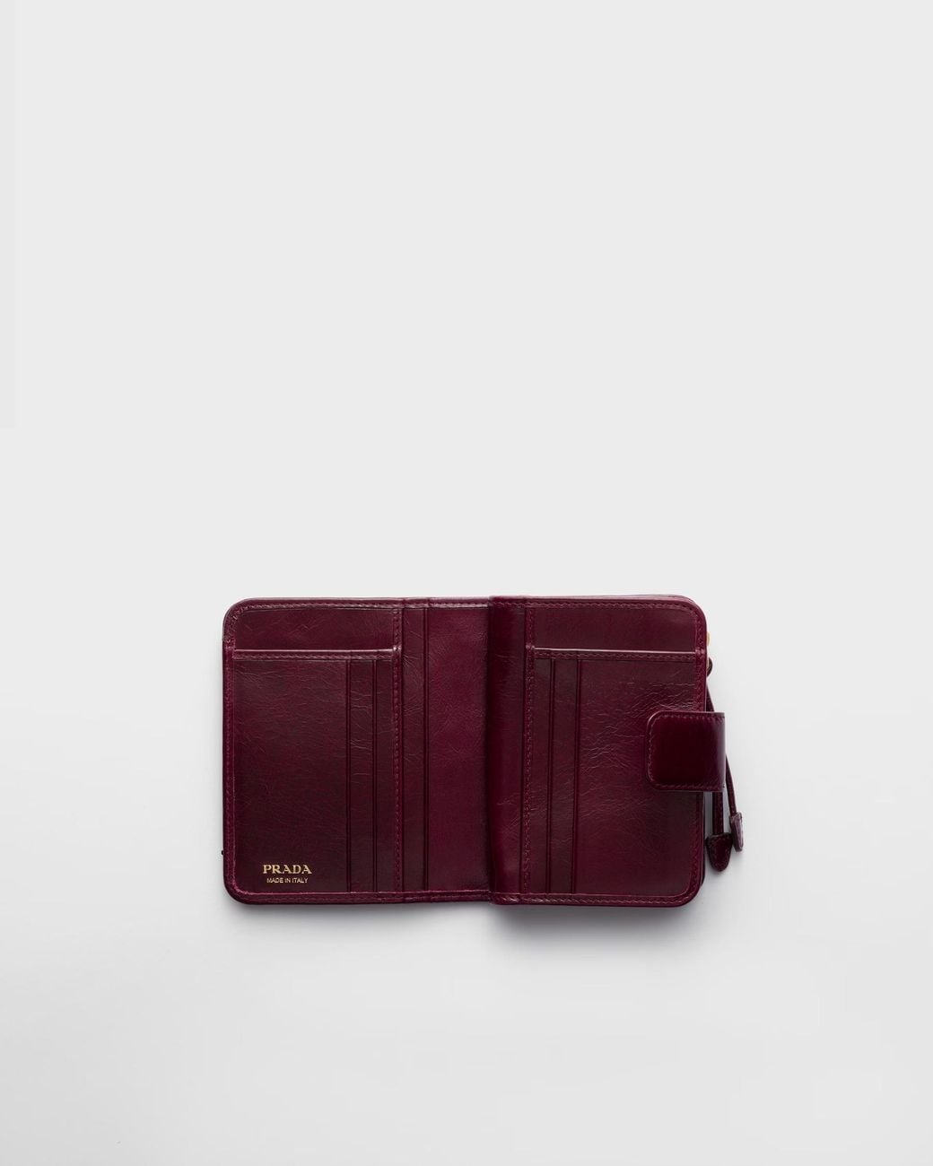 Prada Red Small Leather Wallet