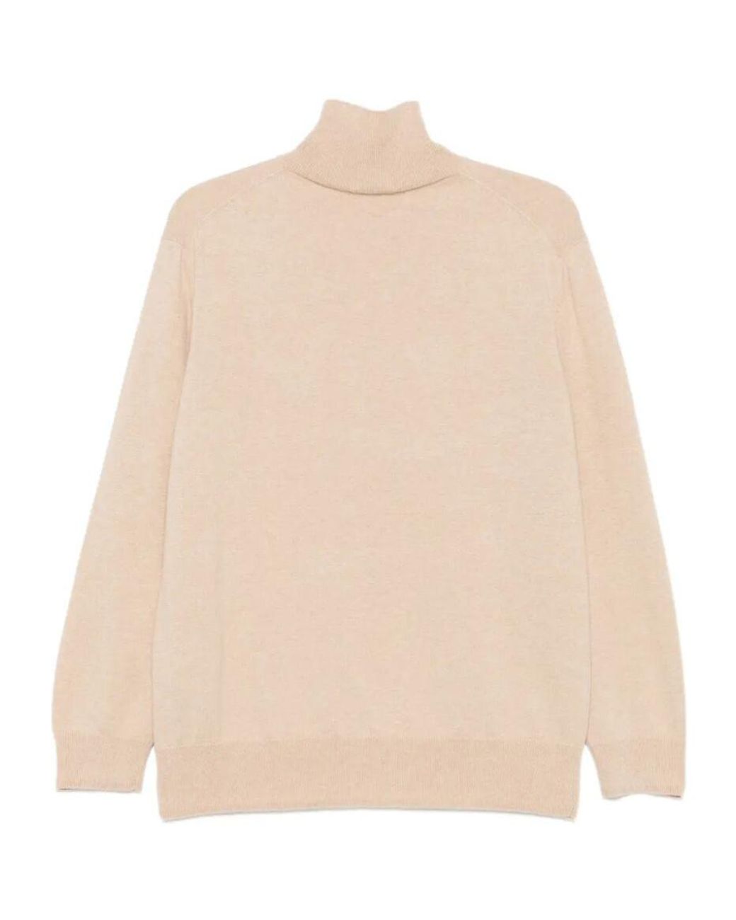 Malo Natural High-Neck Cashmere Sweater