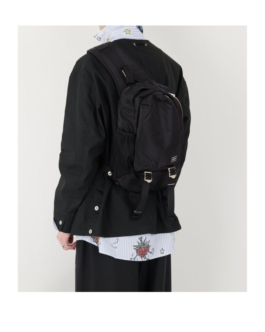 Comme des Garçons Black Zippered Shoulder Bag for men