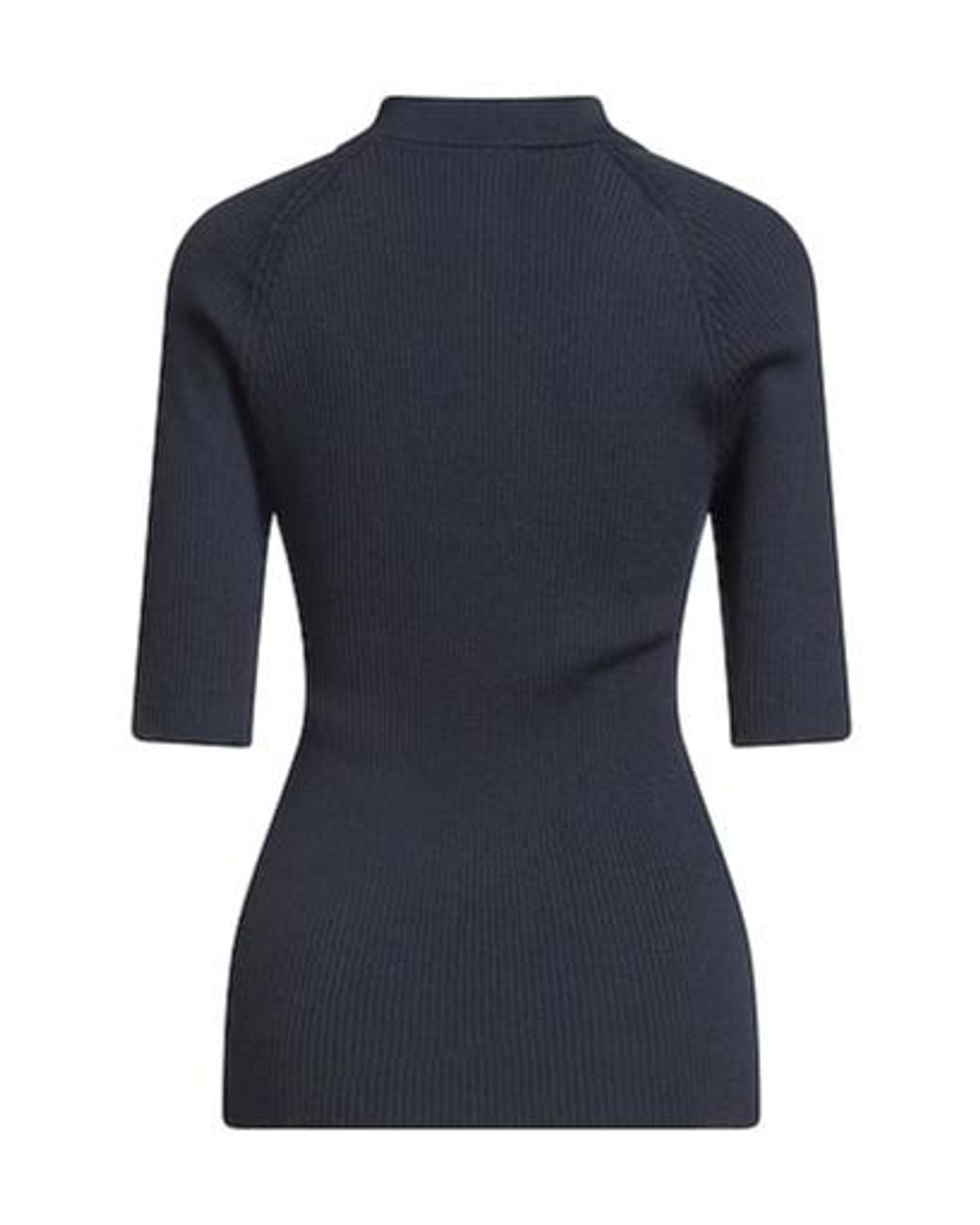 Brunello Cucinelli Blue Solid Knit Top