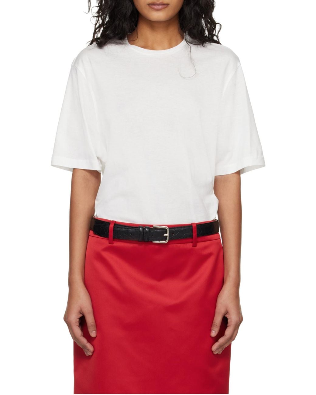 Frankie Shop White Harper Soft Organic T-Shirt