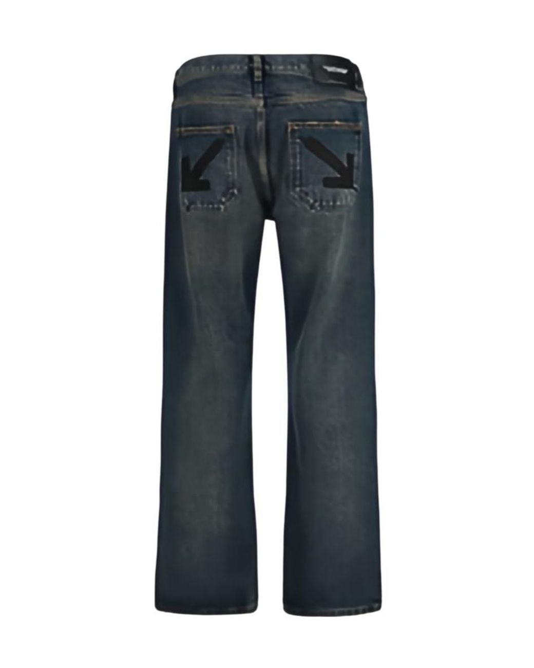Off-White c/o Virgil Abloh Blue Belt-Loop Jeans for men