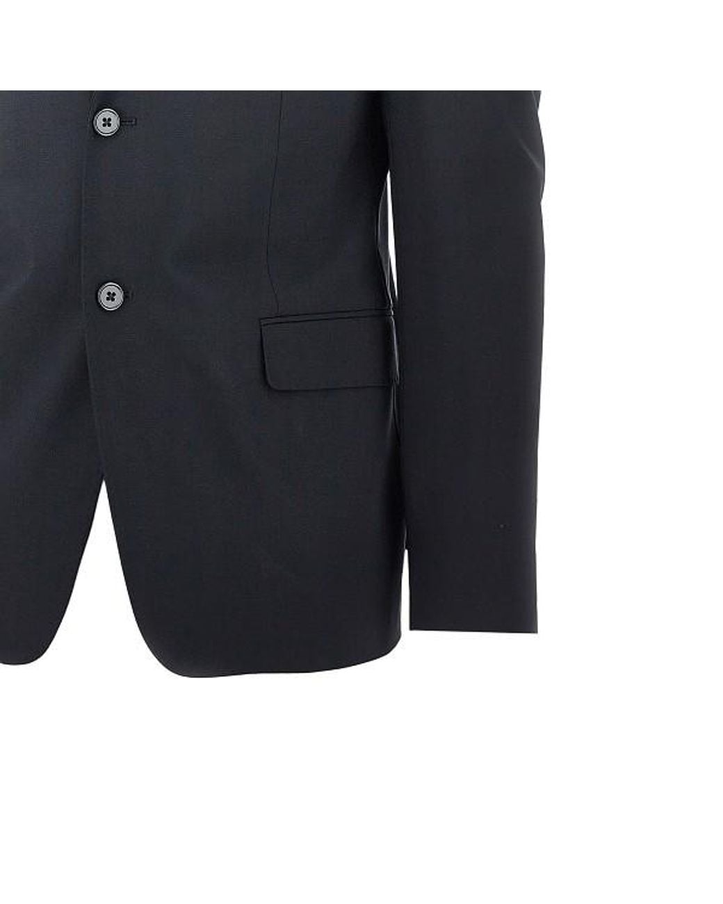 Emporio Armani Blue Single-Breasted Notched-Lapel Suit for men