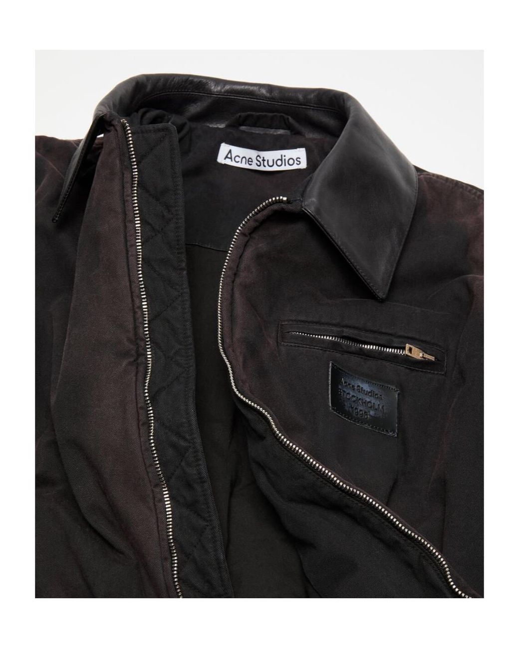 Acne Black Bomber Jacket
