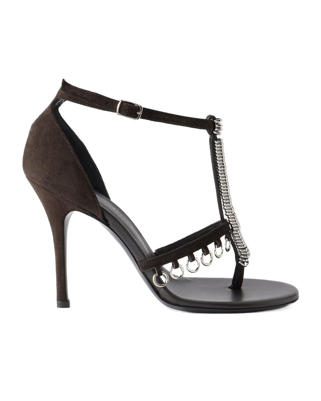 Christopher Esber White Ludo Embellished Suede Sandals