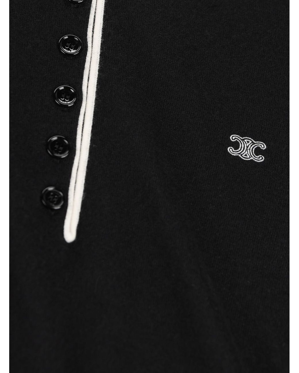 Céline Blue Polo Sweater