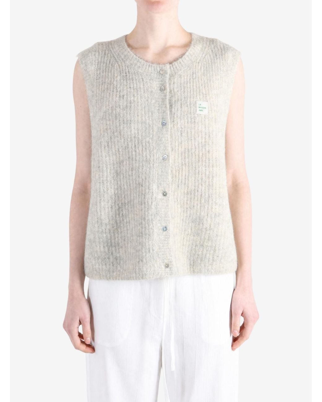 American Vintage Natural Sleeveless Knit Top