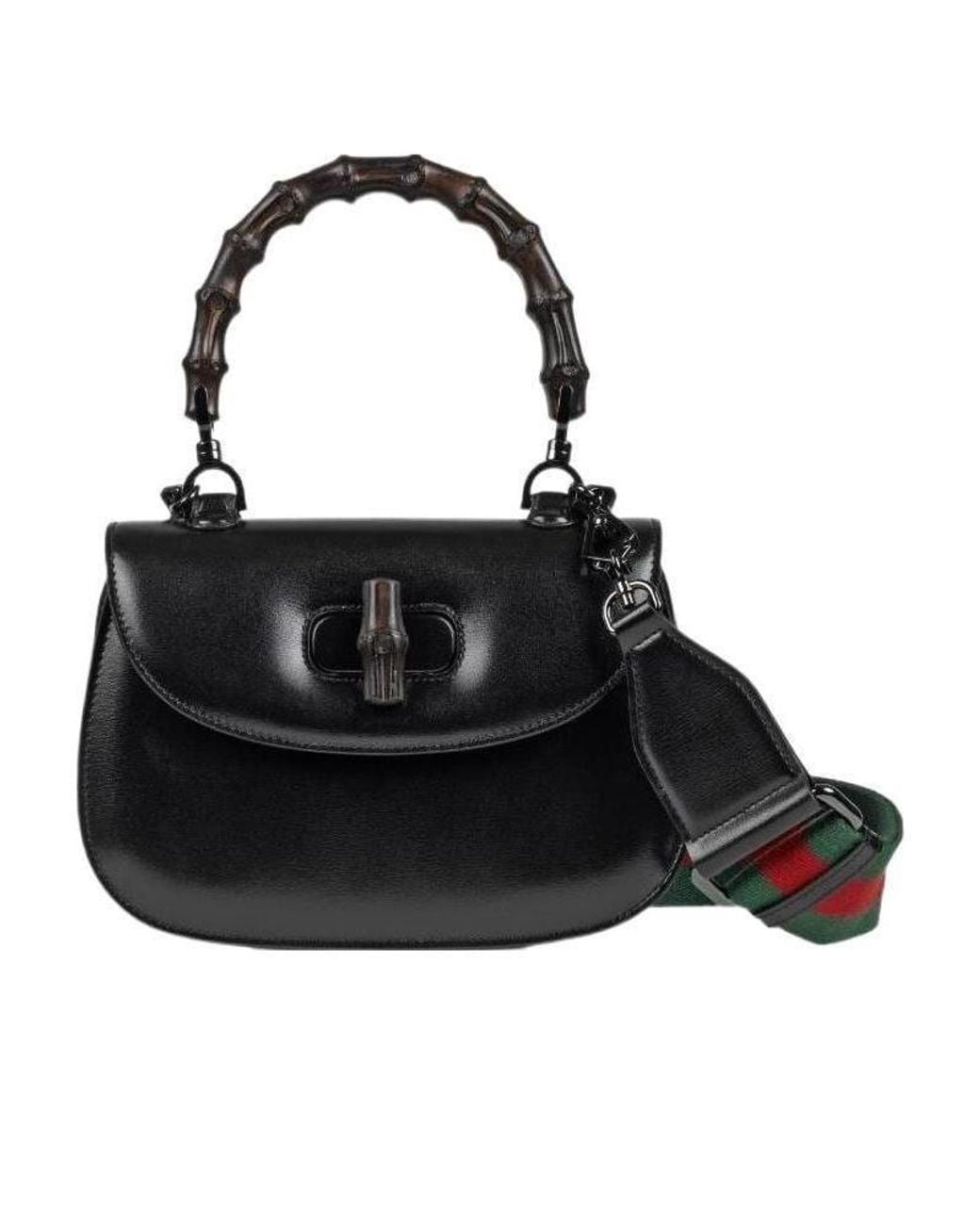 Gucci Black Bamboo 1947 Small Bag