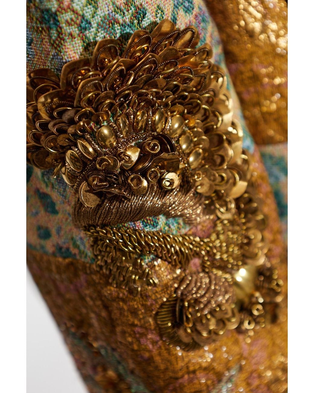 Dries Van Noten Green Embroidered Floral Blazer