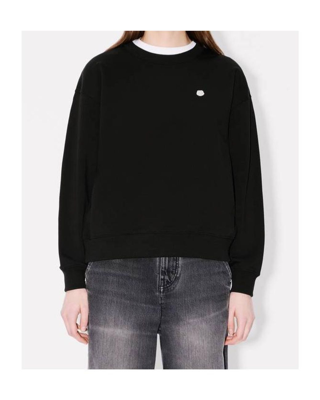 KENZO Black 'Boke Flower' Embroidered Sweatshirt