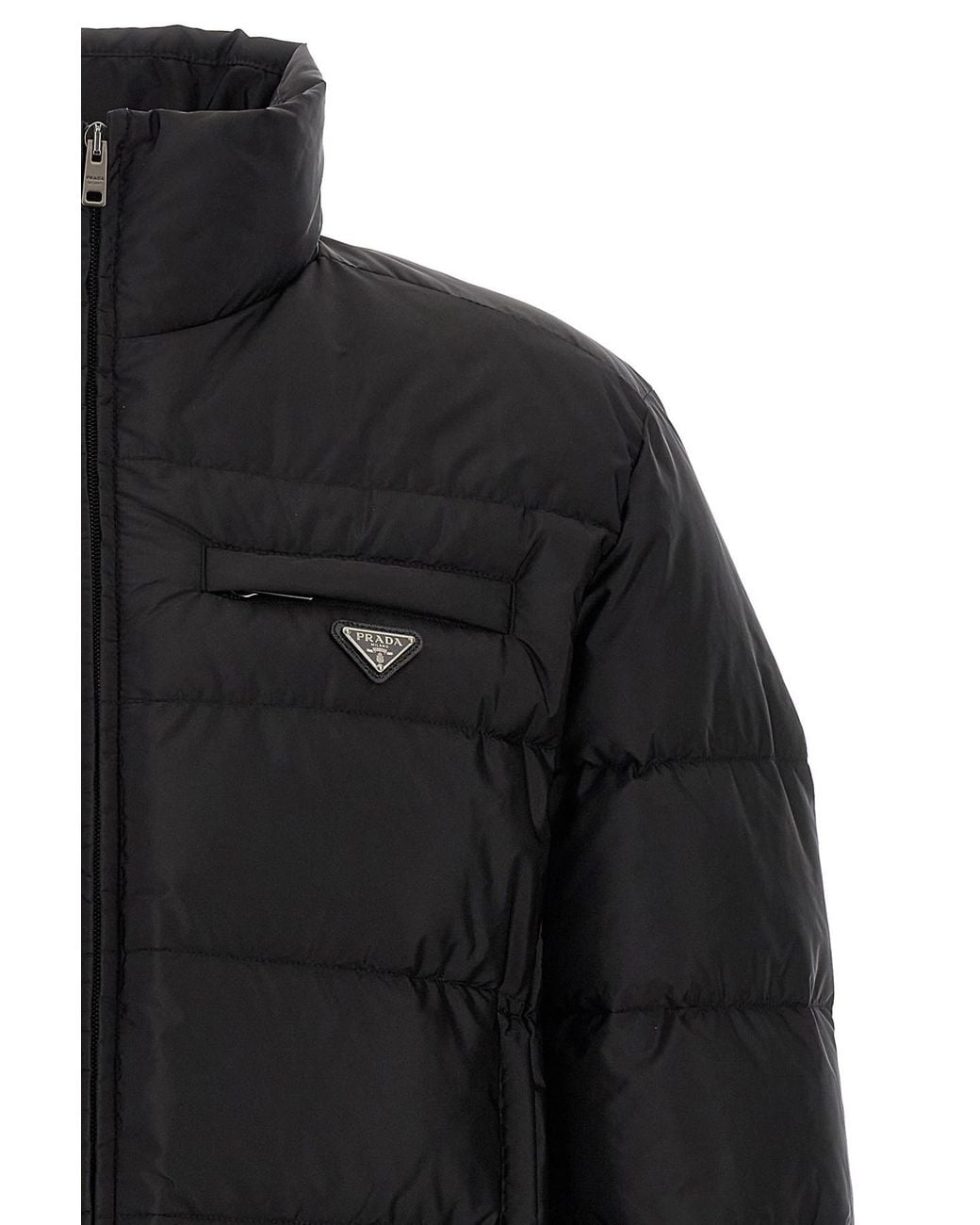 Prada Black Nylon Down Jacket for men