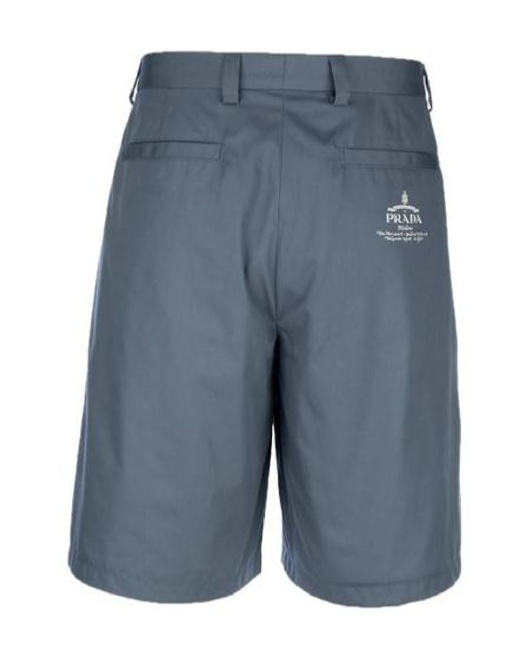 Prada Blue Tailored Bermuda Shorts for men