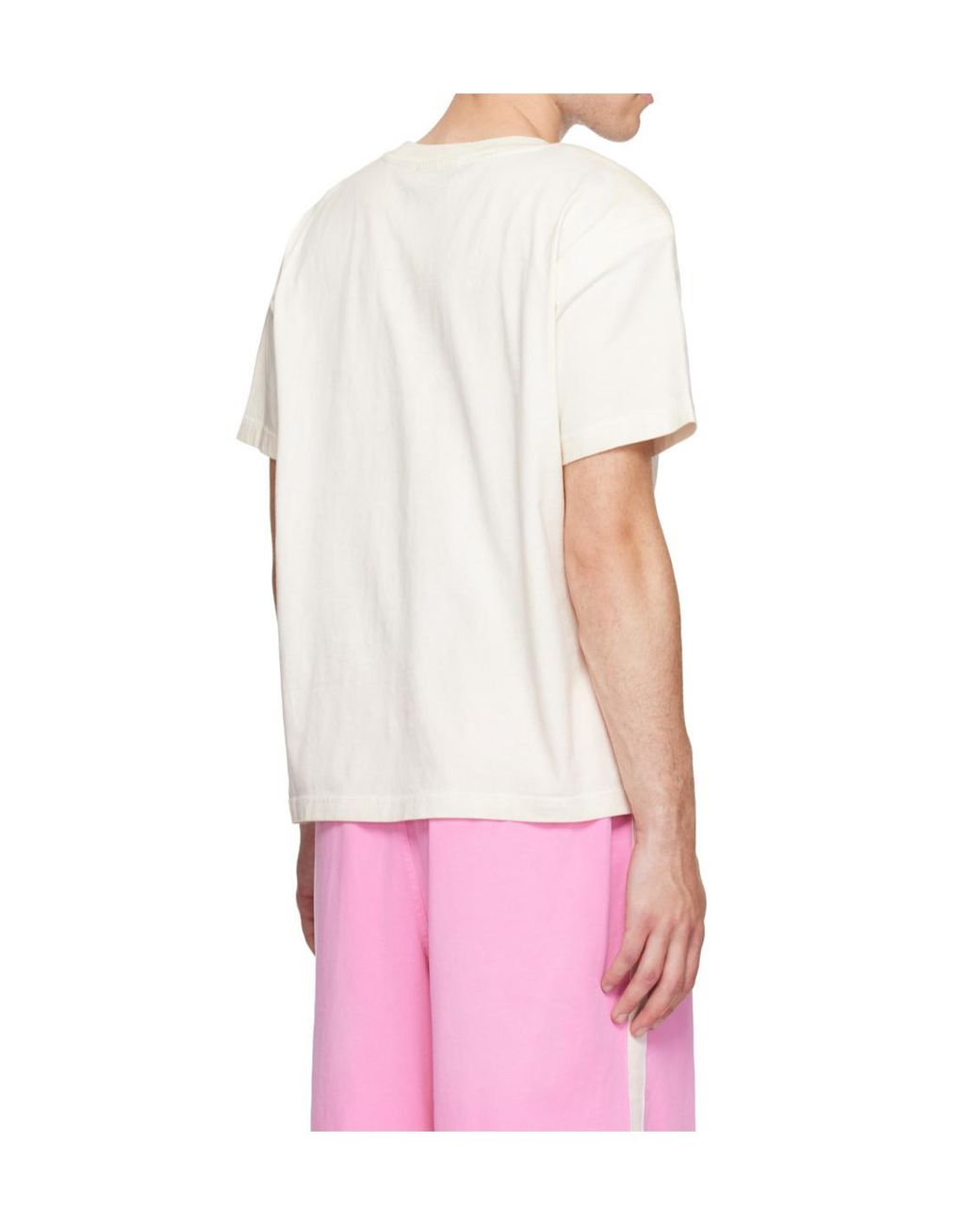 424 White Crew Neck T-Shirt for men