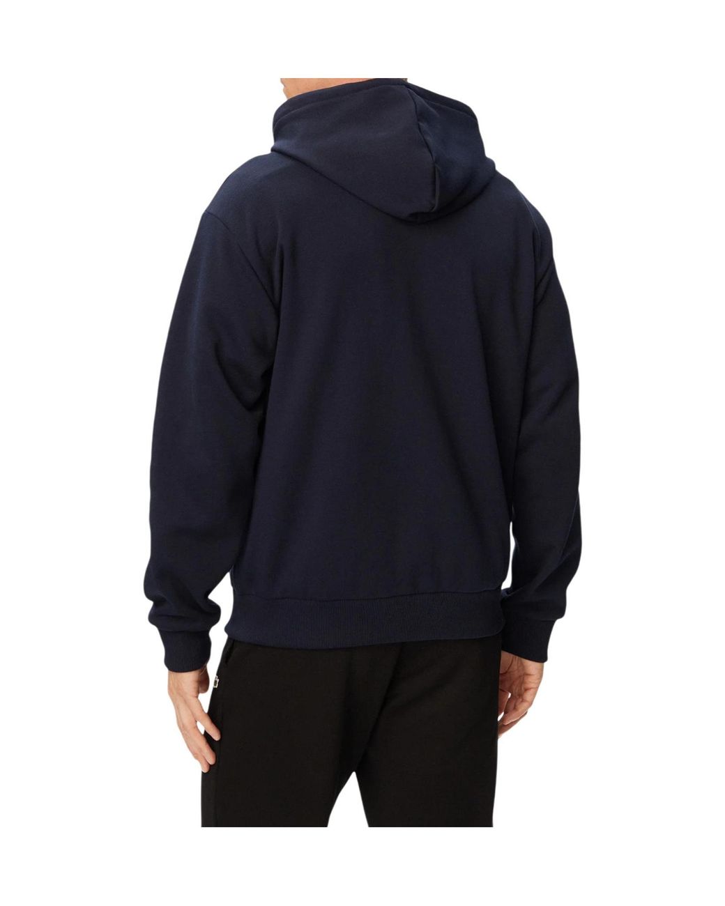 Lacoste Blue Zip-Up Logo Hoodie for men