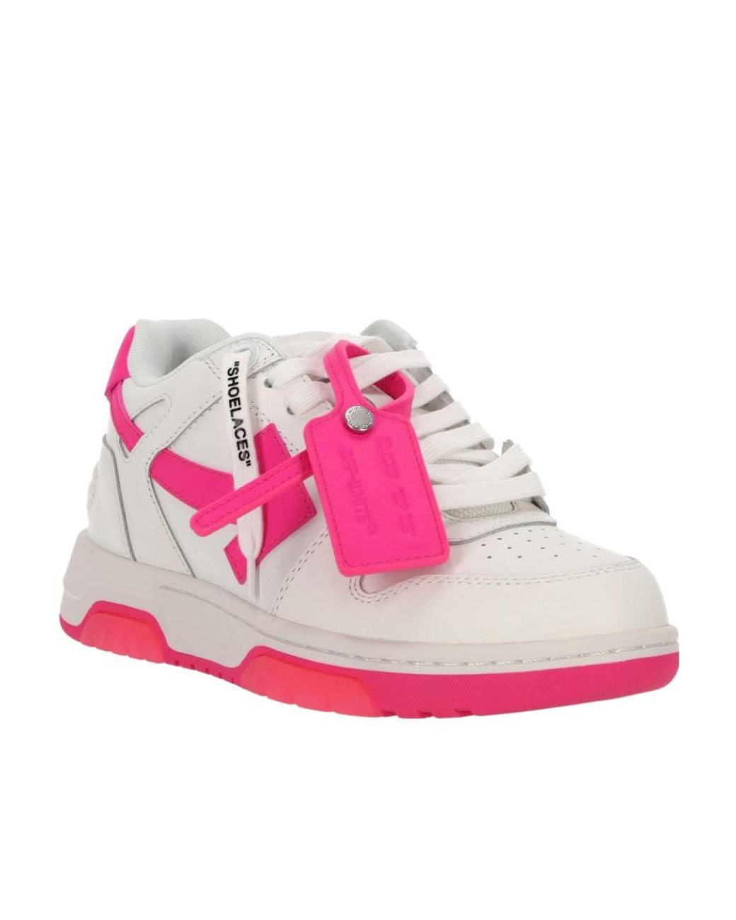 Off-White c/o Virgil Abloh Pink Out Of Office Low-Top Sneakers