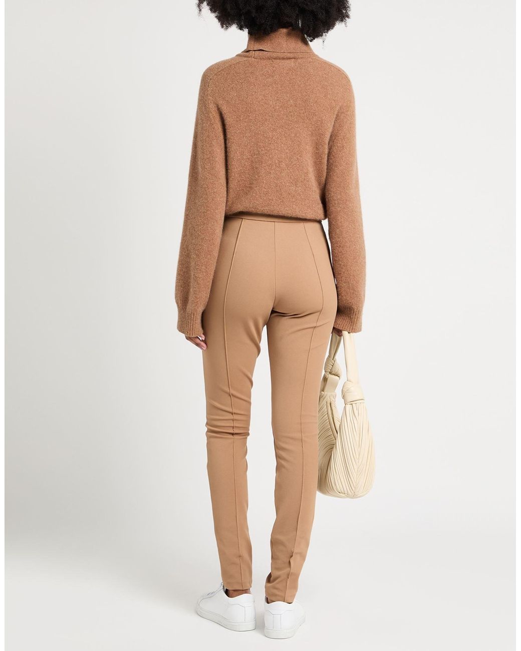 Max Mara Natural Plain Colour Casual Trousers