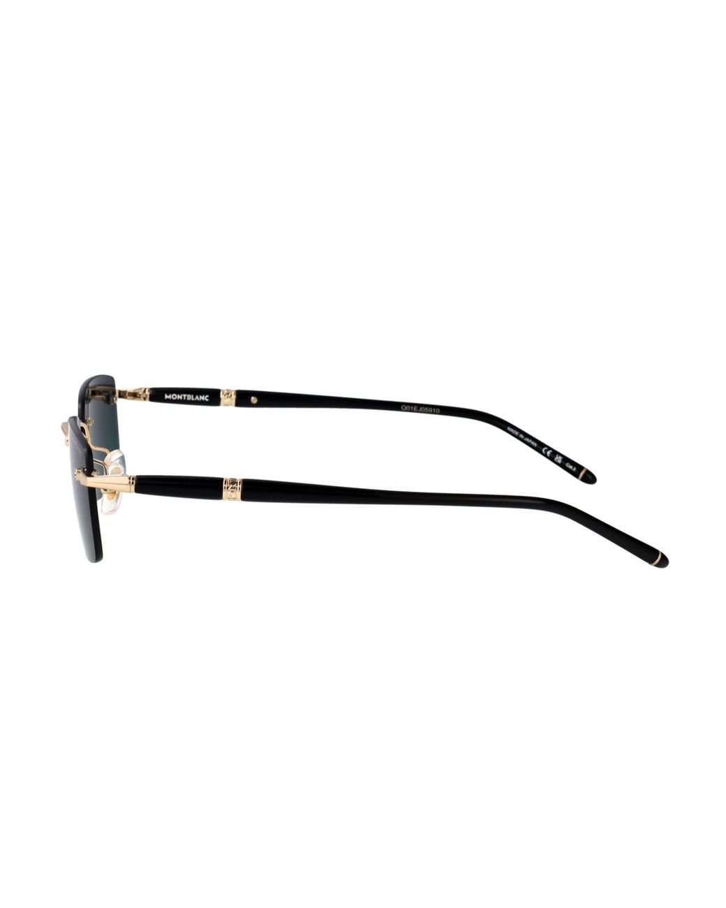 Montblanc Blue Eyewear Rectangle Frame Sunglasses for men